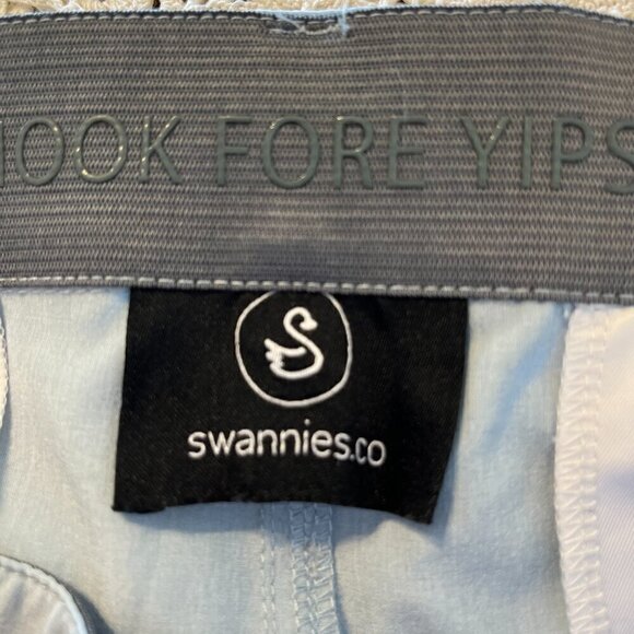 Swannies Men's Blue Sully Golf Shorts Sz Waist 17" - Picture 5 of 9